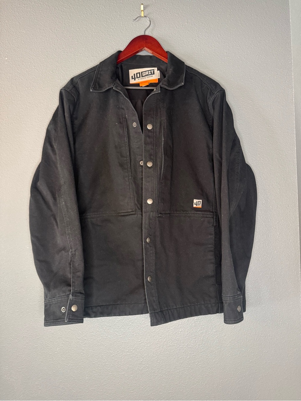 Duluth Trading Co Black Canvas Work Jacket